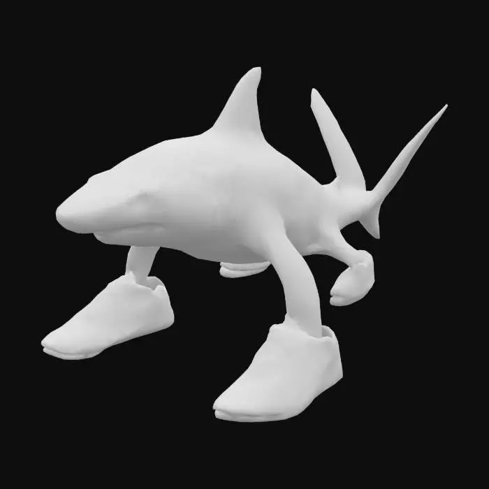 3D model for Shark Sneakers