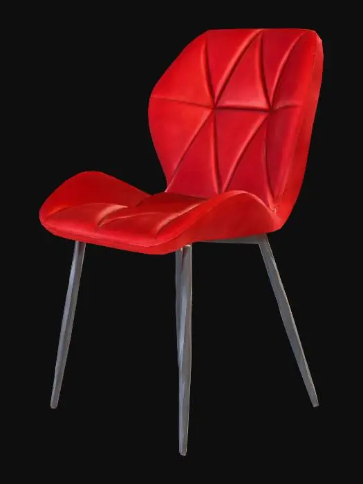 3D model for Crimson Elegance Chair
