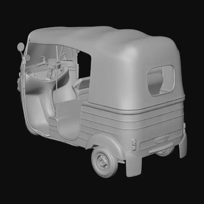 3D model for Green Tuk-Tuk