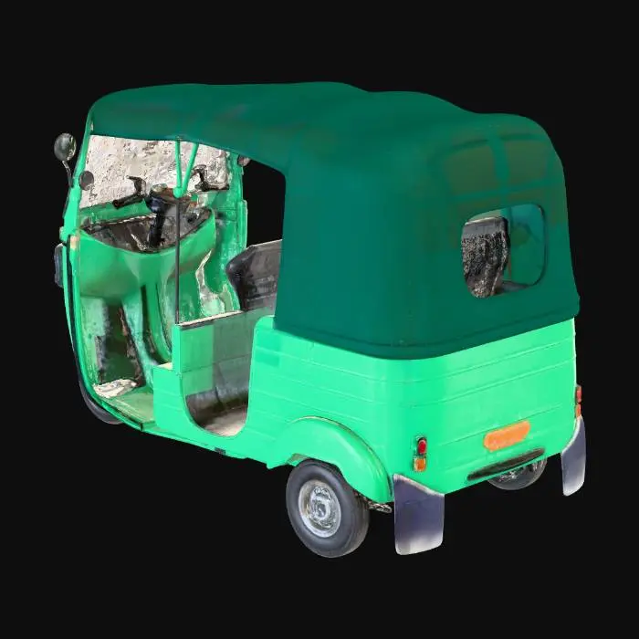 3D model for Green Tuk-Tuk