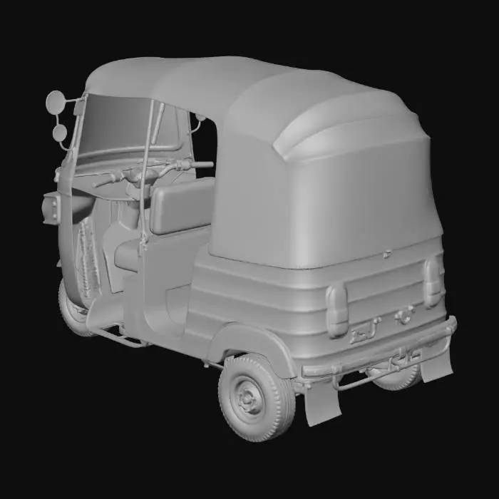 3D model for Green Tuk-Tuk
