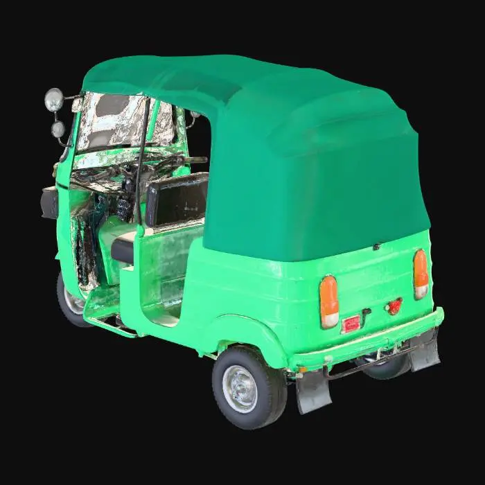 3D model for Green Tuk-Tuk