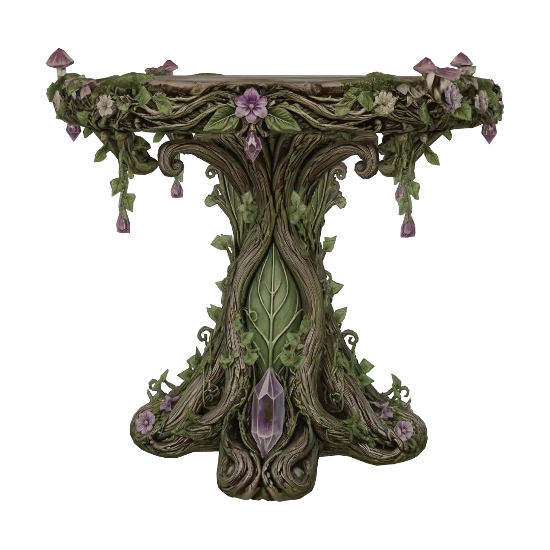 โมเดล 3D ของ Crystal Garden Table - Decorative สร้างโดย AI