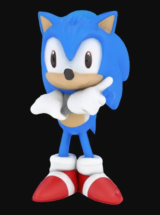 3D model for sonic, 