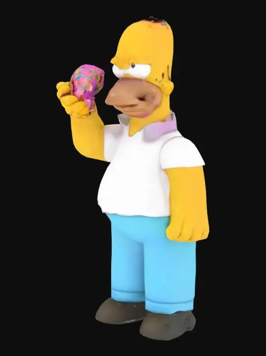 3D model for homer sinpson