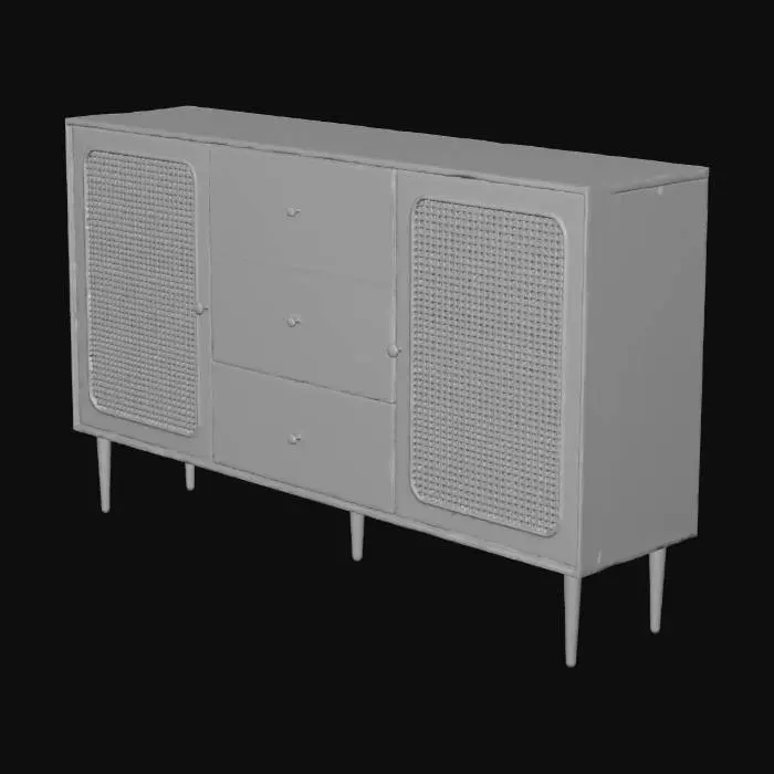 3D model for Mid-century Modern Sideboard