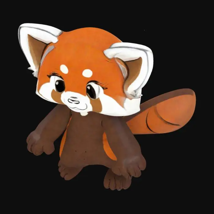 3D model for Red Panda Paws