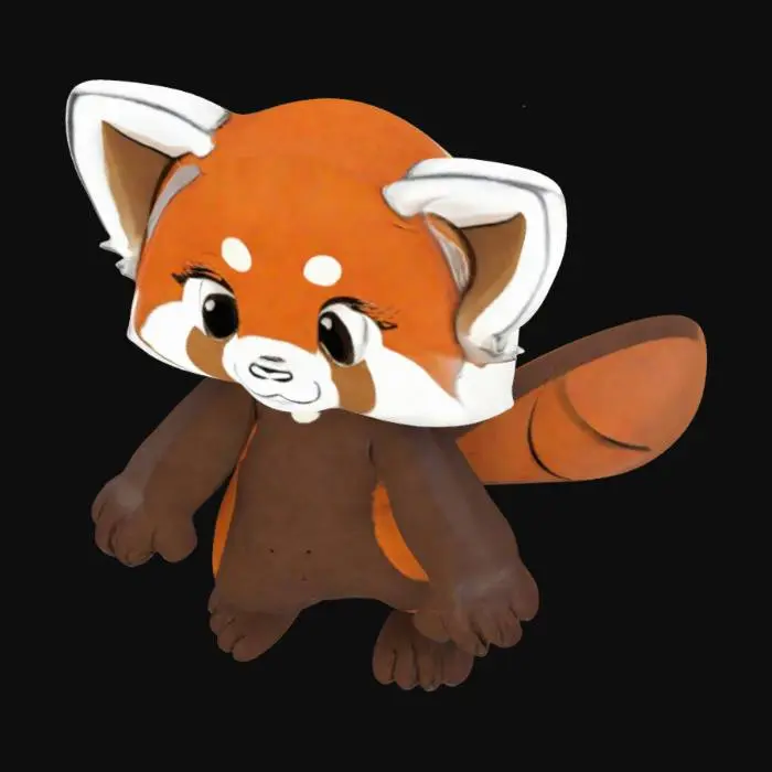 3D model for Red Panda Paws