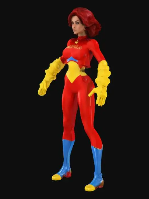 3D model for Superheroine Emergence
