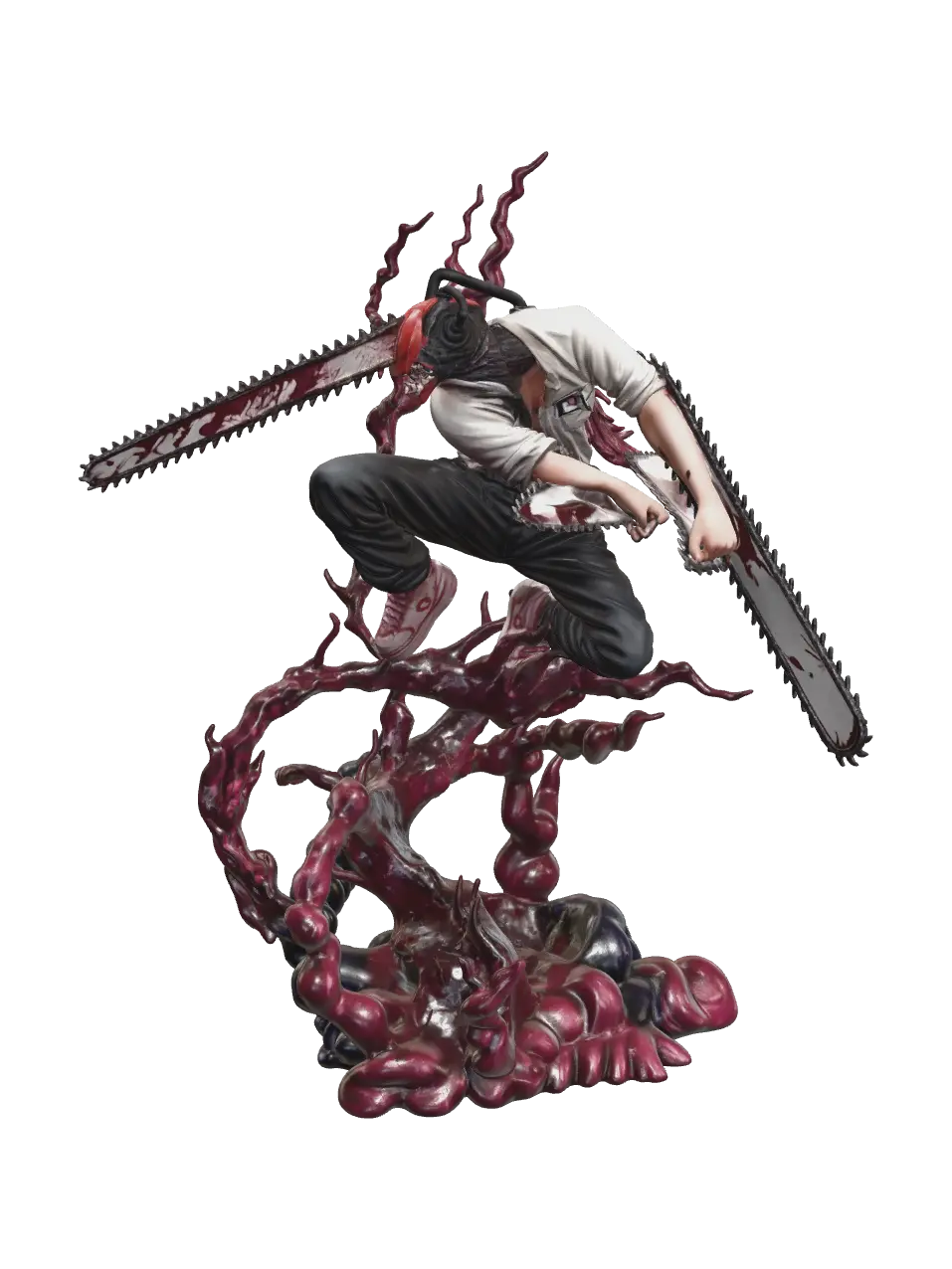 Chainsaw Man - Devil 3D model, vytvořený pomocí AI