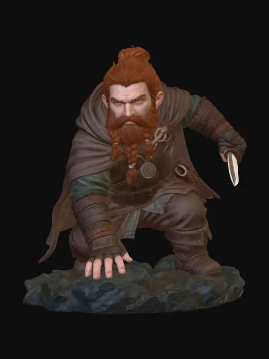 3D model for Cragbound Dwarf