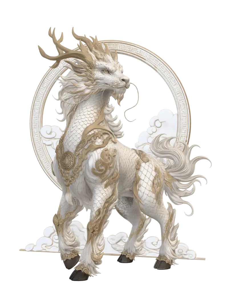 Golden Circle Dragon yapay zekâ ile oluşturulmuş 3D model