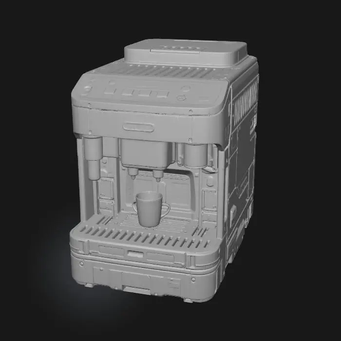 3D model for sci-fi Industrial Coffee Machine