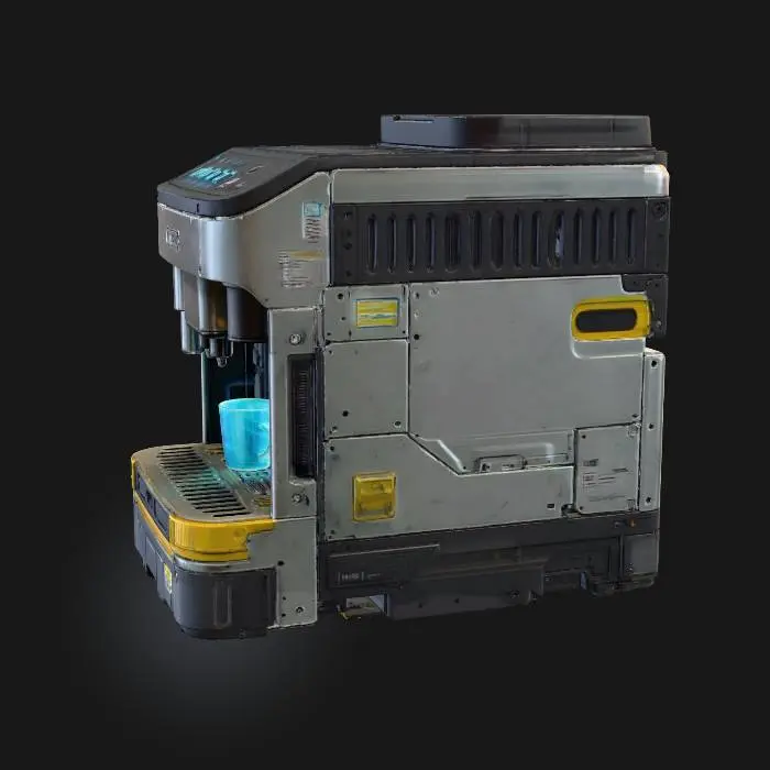 3D model for sci-fi Industrial Coffee Machine