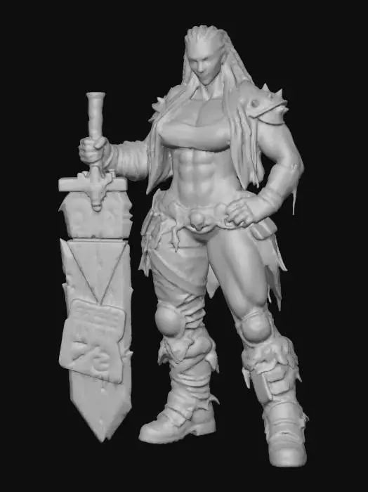 3D model for Warrior of the Apocalyptic Roads