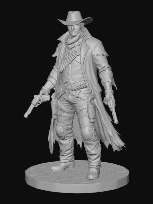 3D model for Outlaw Gunslinger