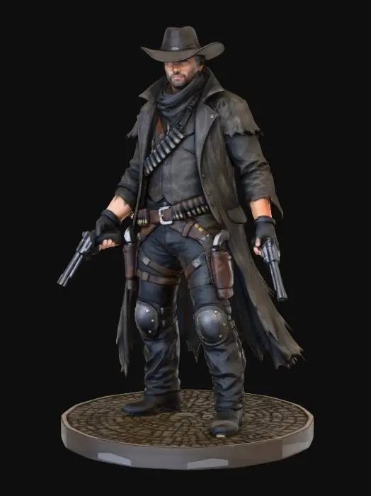 3D model for Outlaw Gunslinger