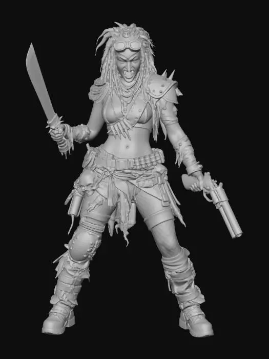 3D model for Wasteland Warrior