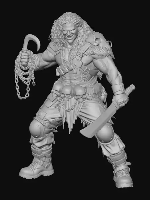 3D model for Warrior of the Wasteland