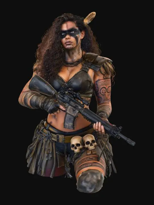 3D model for Warrior of the Wild