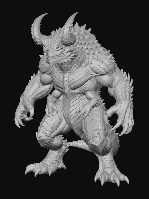 3D model for Guardian of Scales