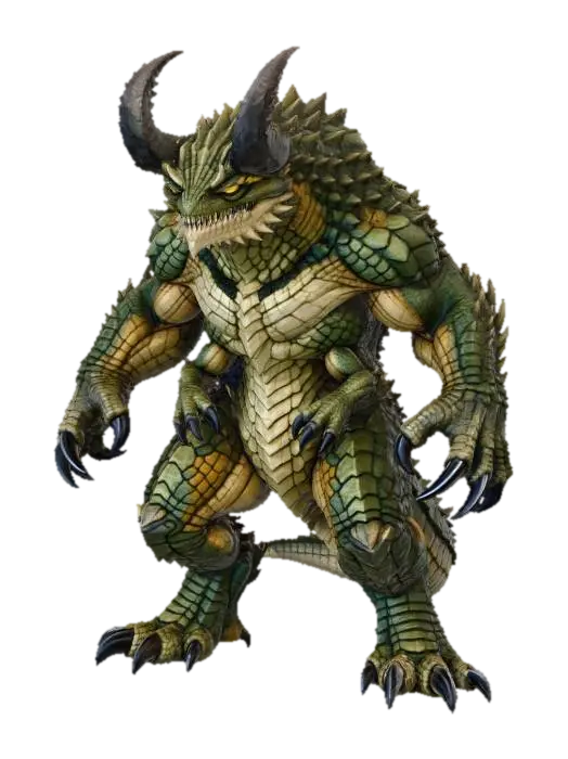 Guardian of Scales - Devil 3D model, vytvořený pomocí AI