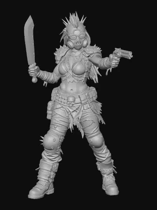 3D model for Wasteland Warrior