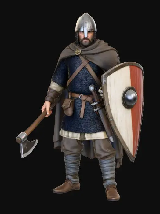 3D model for Medieval Warrior
