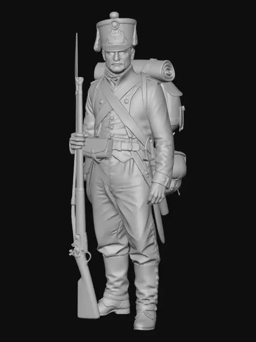 3D model for Napoleonic Soldier Portrait