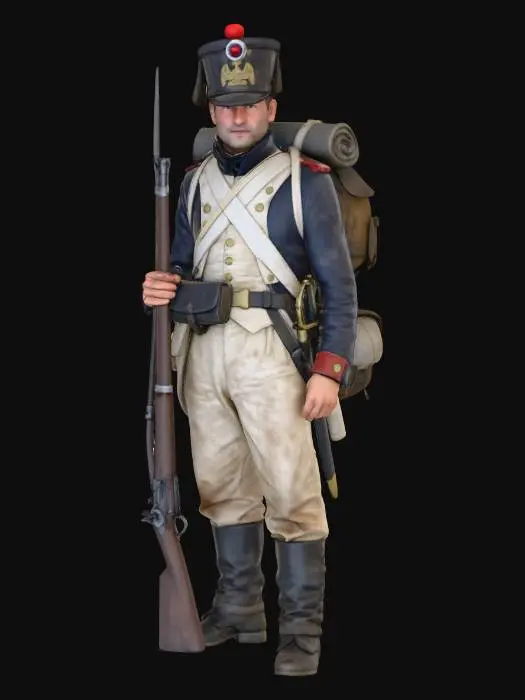 3D model for Napoleonic Soldier Portrait