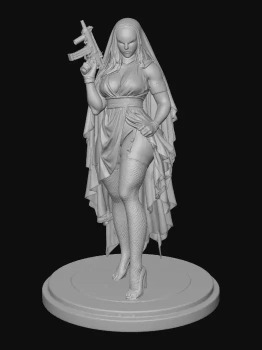 3D model for Crimson Veil Warrior
