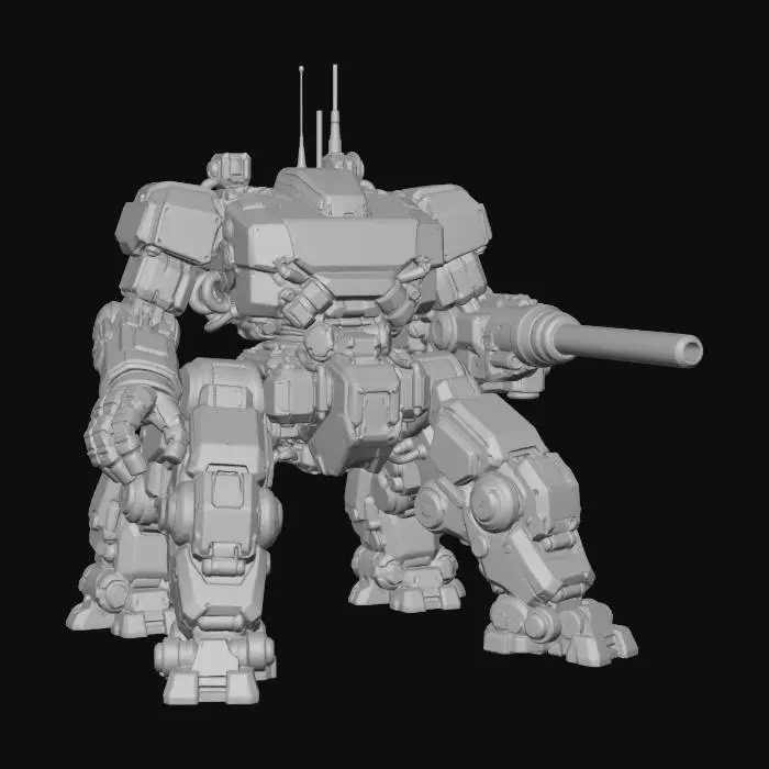 3D model for Mech Defender X-12