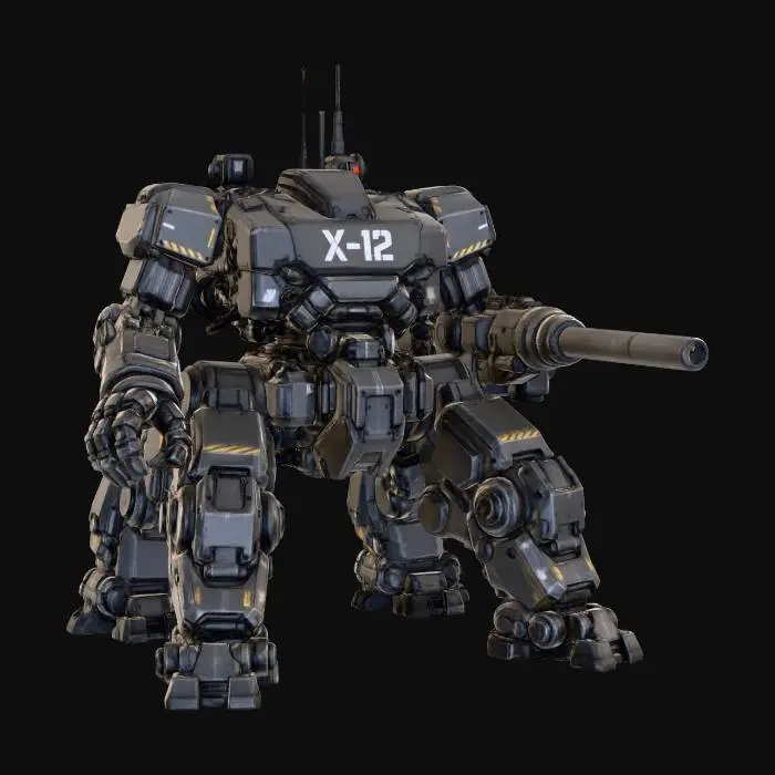 3D model for Mech Defender X-12