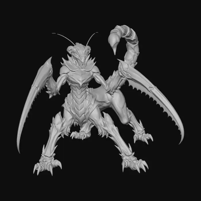 3D model for Scorpion Mantis Beast