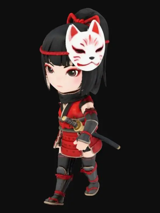 3D model for Samurai Spirit Doll