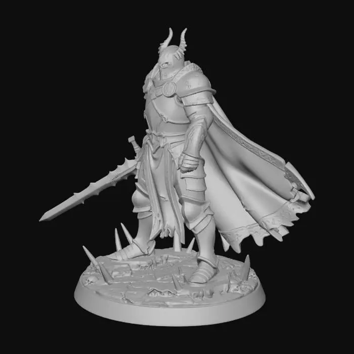 3D model for Dark Warlord Figurine
