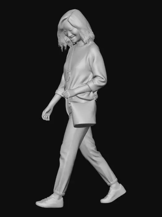 3D model for Casual Chic with Tan Crossbody Bag