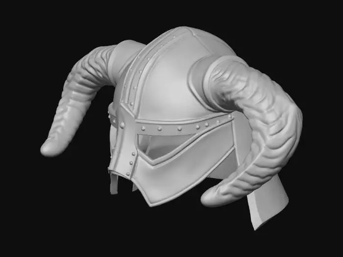 3D model for Ram-Horned Iron Helmet