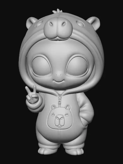 3D model for Calm as a Capybara
