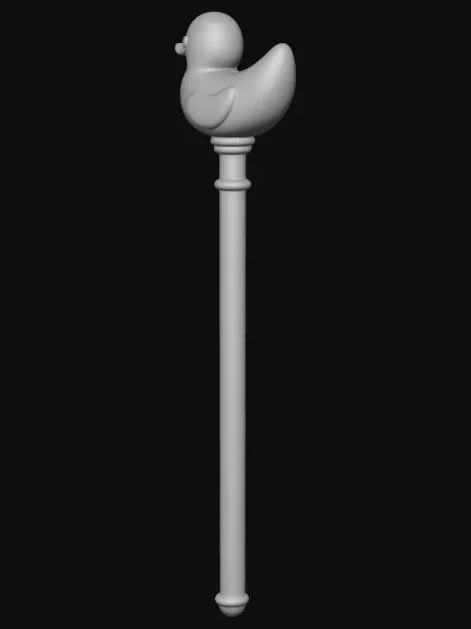 3D model for Golden Duck on a Pole