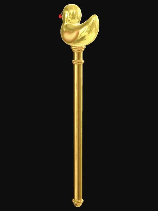 3D model for Golden Duck on a Pole