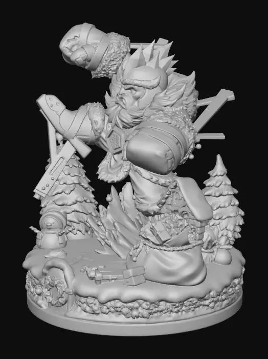 3D model for Frostbound Warrior in Yuletide Village