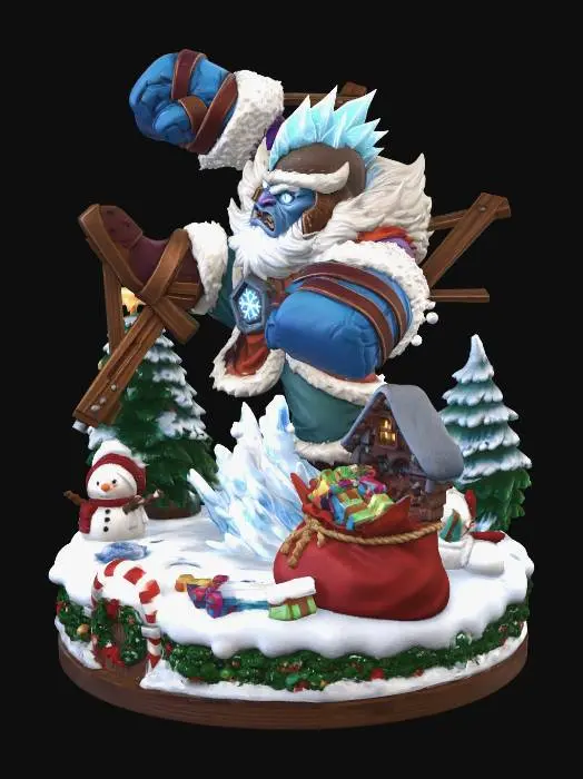 3D model for Frostbound Warrior in Yuletide Village