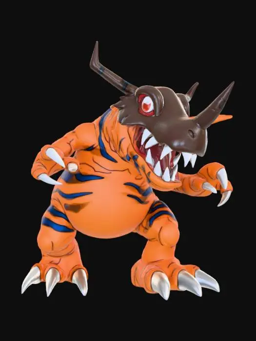 3D model for Greymon