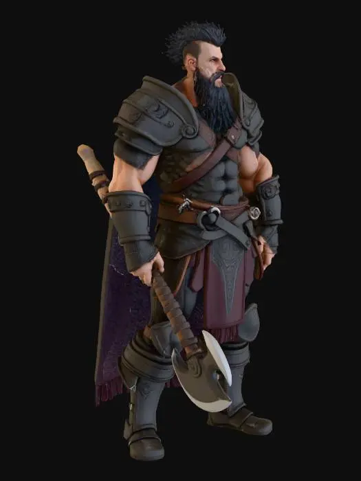 3D model for ⚔️ Warrior
Role: Tank / Melee DPS

Starting Stats: High HP, Medium ATK, High DEF

Best Weapons: Swords, Axes, Great Axes

Playstyle: Frontline fighter with sustained damage and survivability

Strengths:

Highest HP and DEF in the game
Excellent for solo dungeon runs
Can equip heavy armor
Weaknesses:

Lower damage output than DPS classes
Slower attack speed