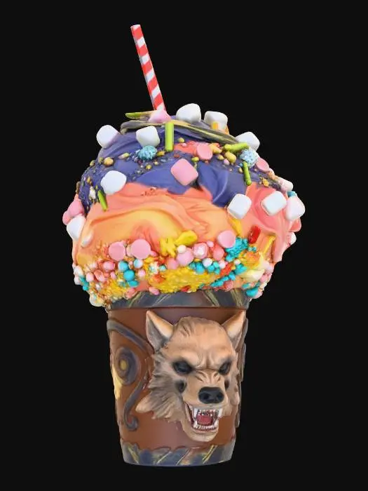 3D model for Rainbow Beast Shake Furriccino