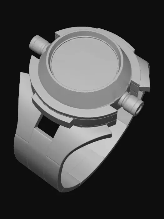 3D model for Emerald Circuit Ring