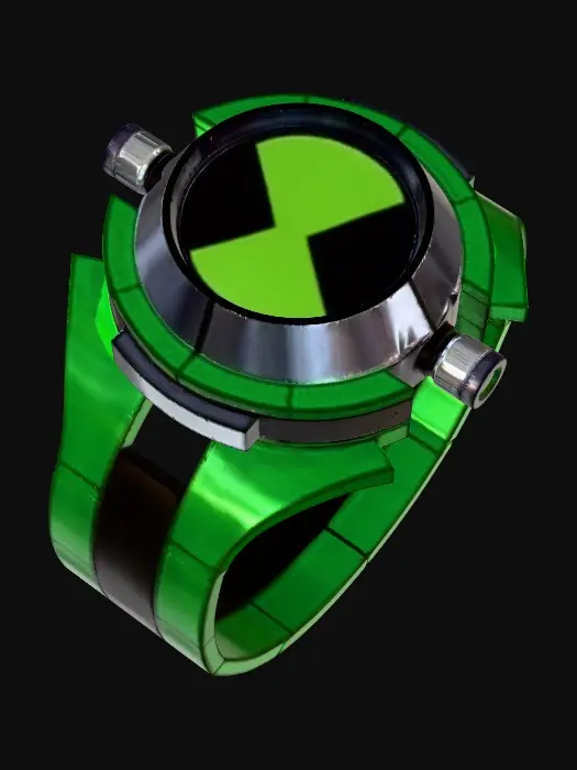 3D model for Emerald Circuit Ring