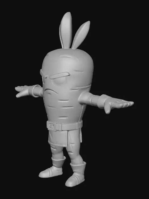 3D model for Carrot Warrior