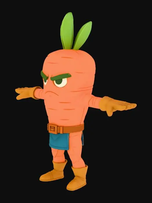 3D model for Carrot Warrior